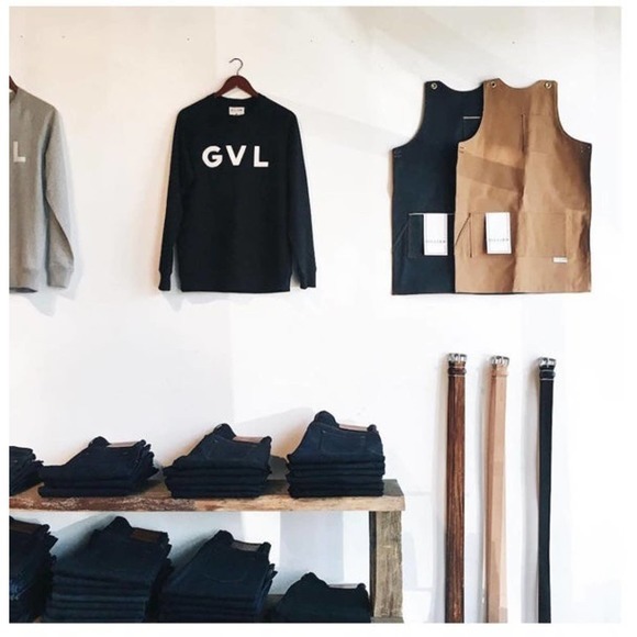 New BILLIAM jeans black sweatshirt GVL Greenville, SC logo‎ size Med - Picture 2 of 4